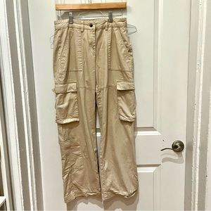 Khaki cargo pants size 8